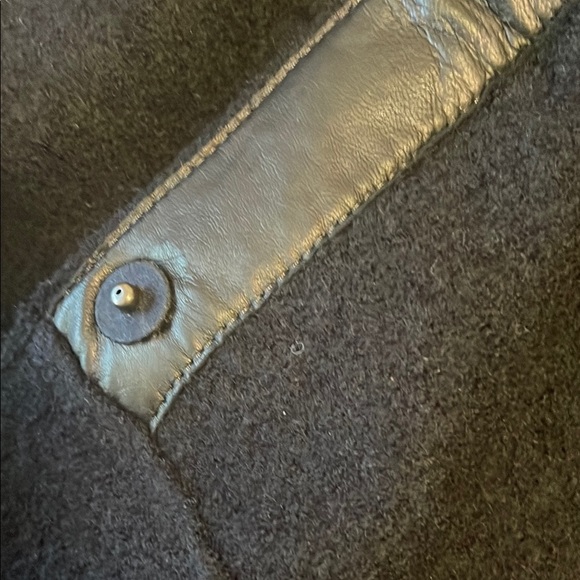 Black Eileen Fisher Wool Coat - Picture 10 of 12